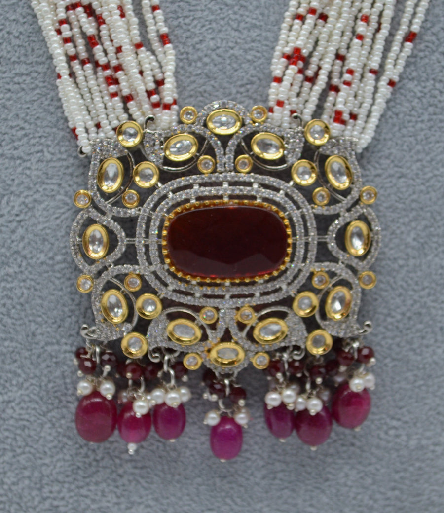 Designer Tyaani Kundan Necklace Set Necklaces