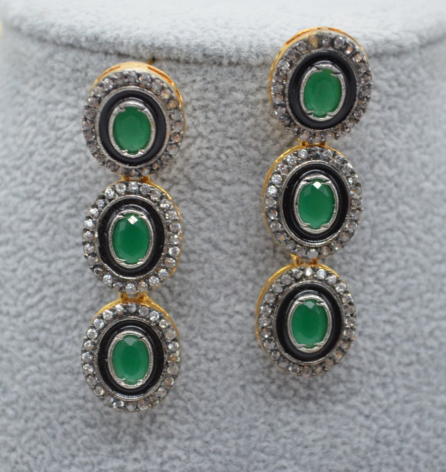 Heavy Designer Kundan Pearl Layered Necklace Set Necklaces