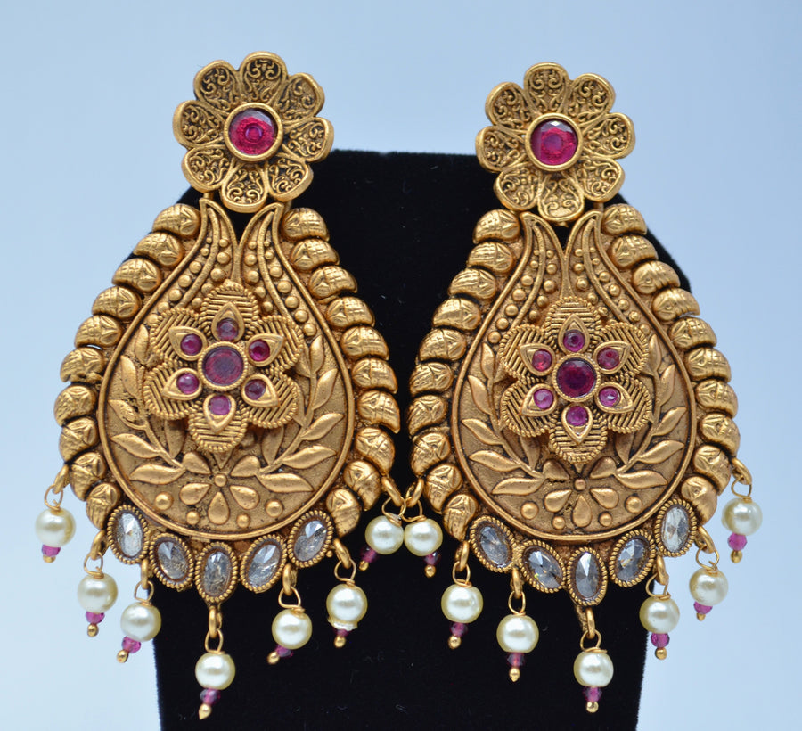 Statement Kemp Stone Earrings - Temple Inspired