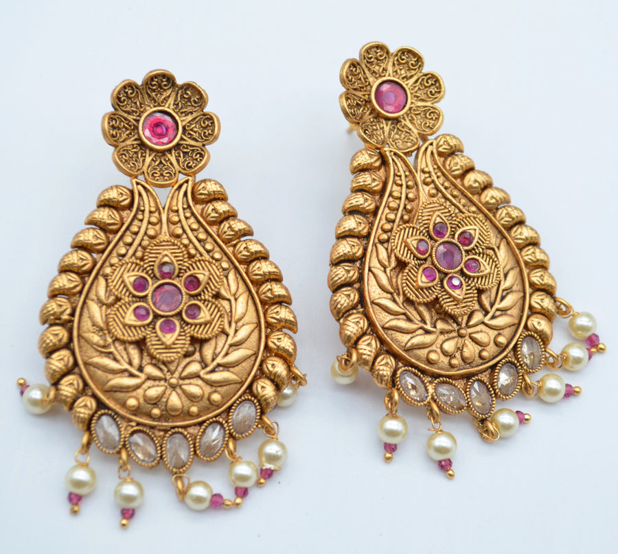 Statement Kemp Stone Earrings - Temple Inspired