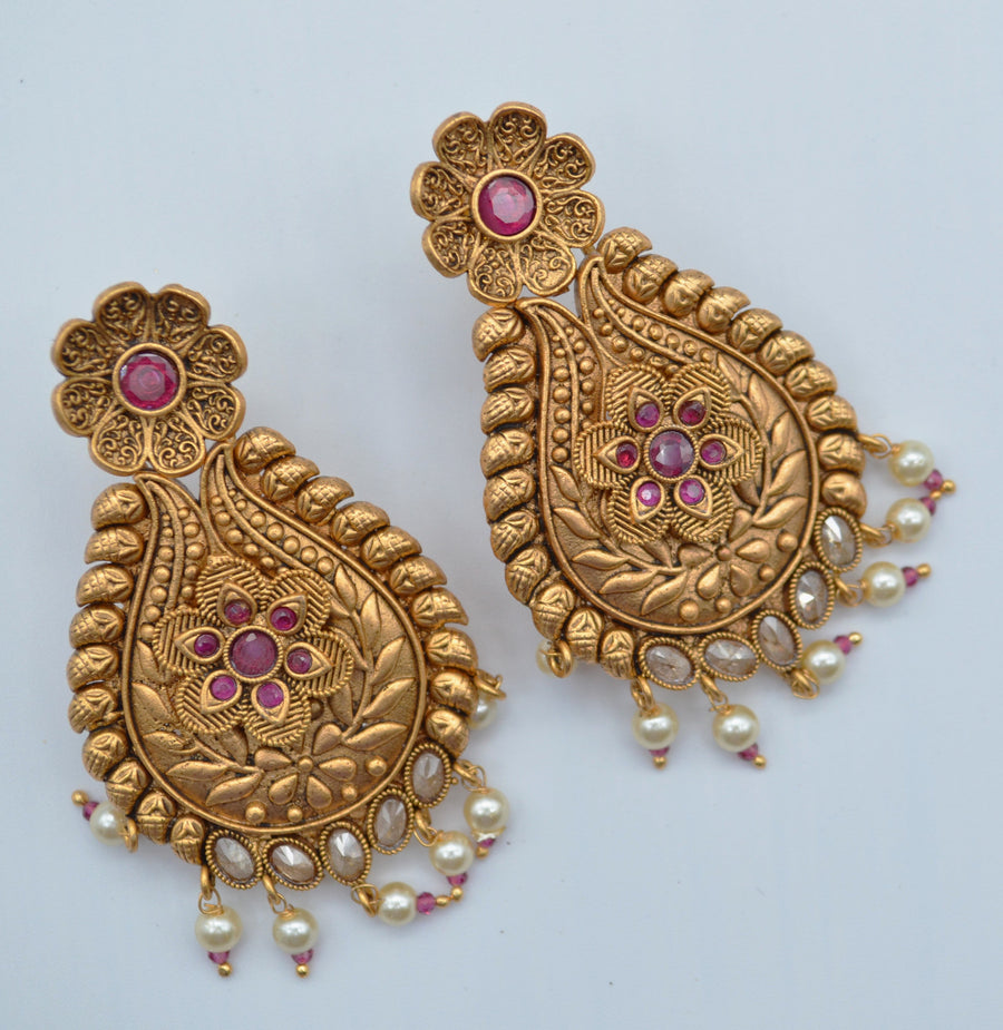 Statement Kemp Stone Earrings - Temple Inspired