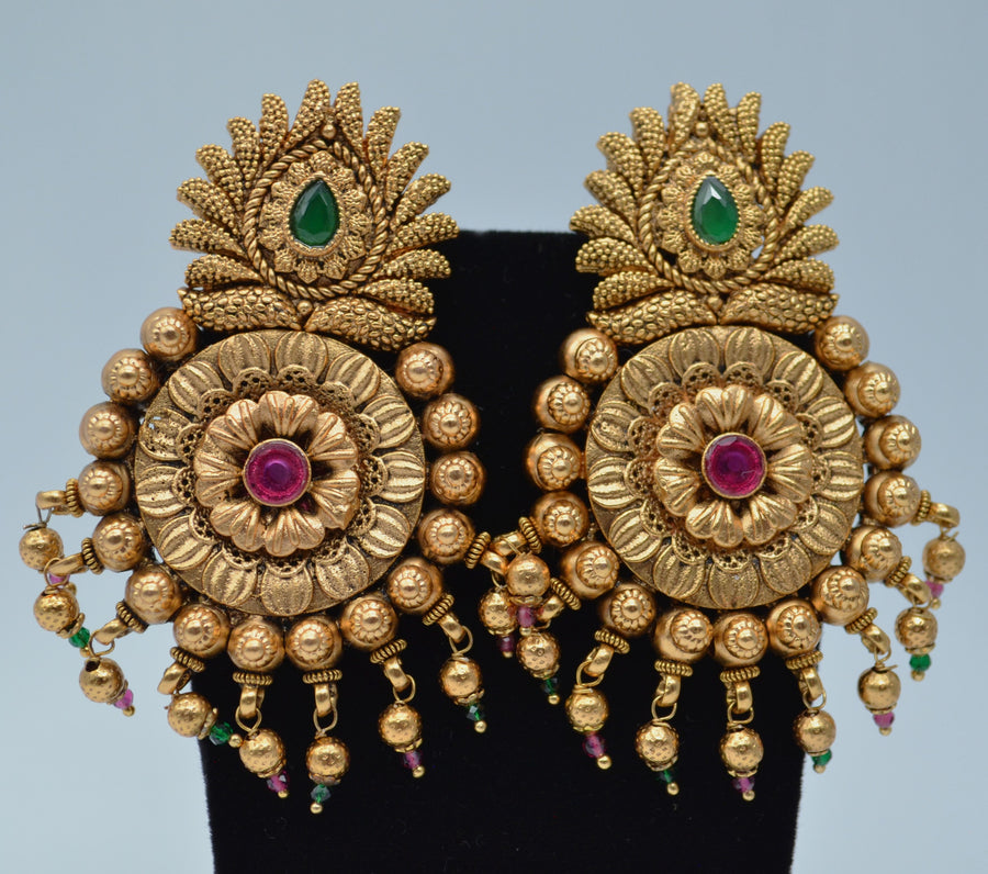 Statement Kemp Stone Earrings - Temple Inspired