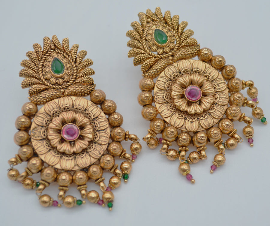 Statement Kemp Stone Earrings - Temple Inspired
