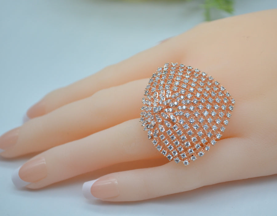 Cz Adjustable Ring Rings