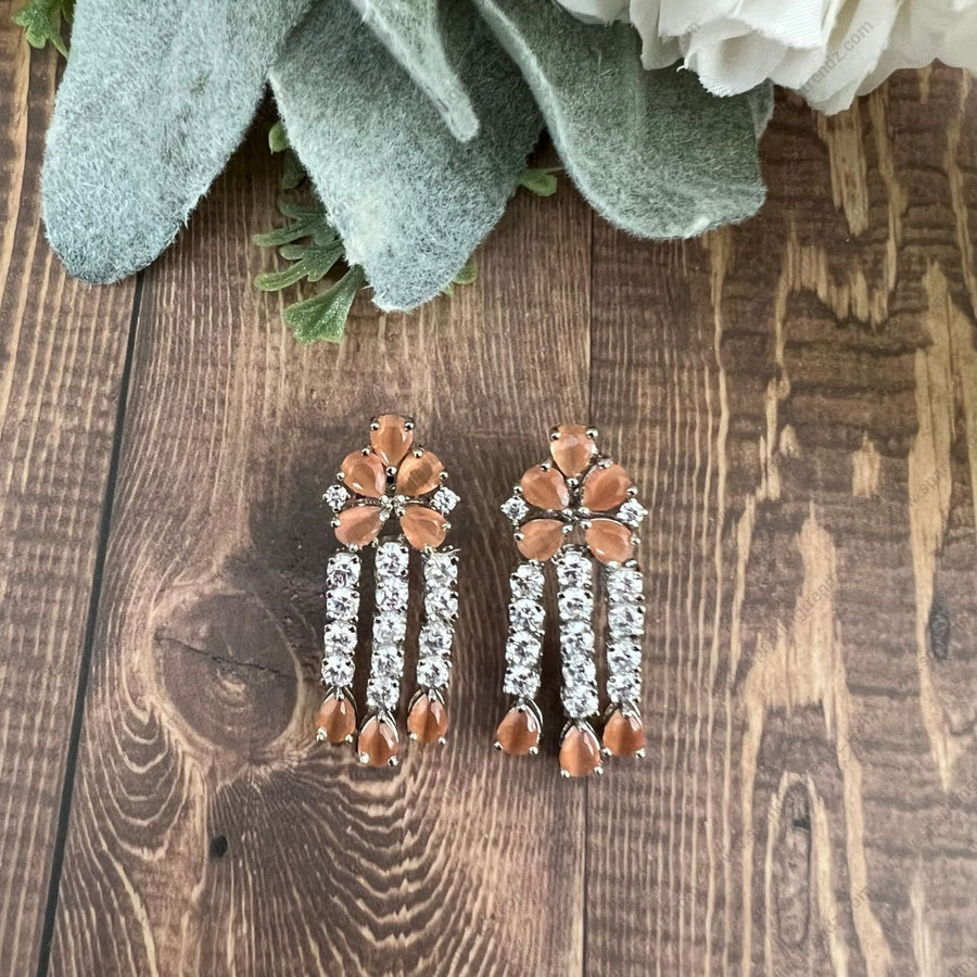 Cz Chandelier Studs Earrings