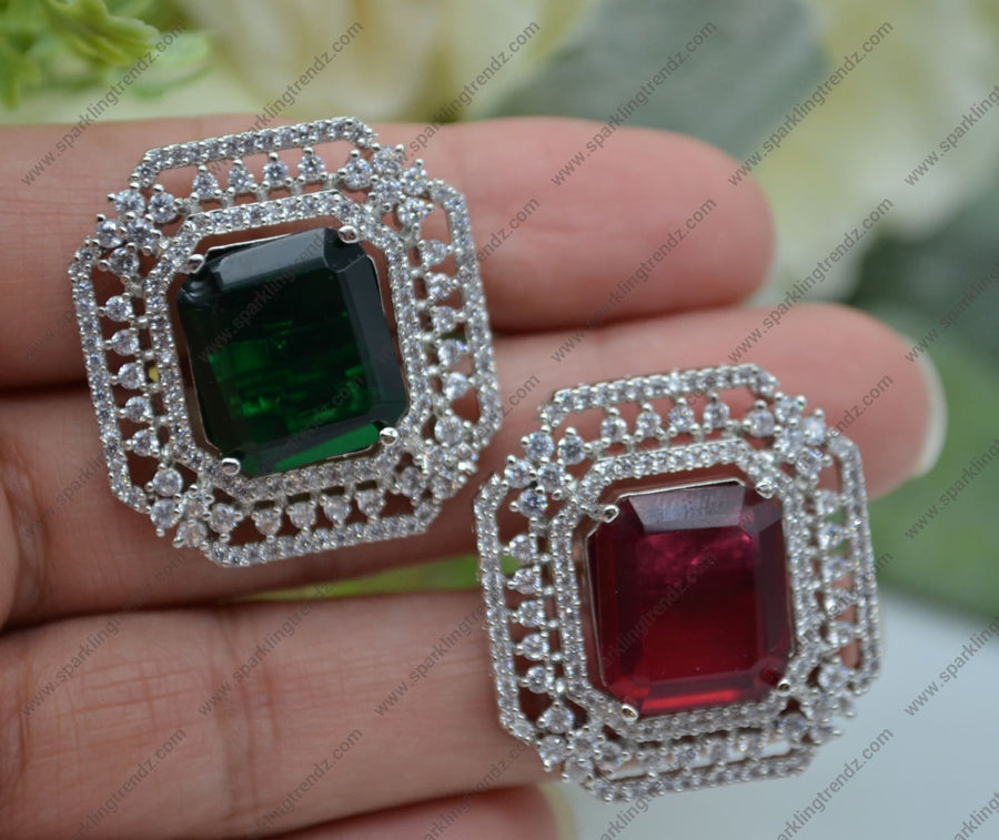 Cz Monalisa Stone Adjustable Ring Rings