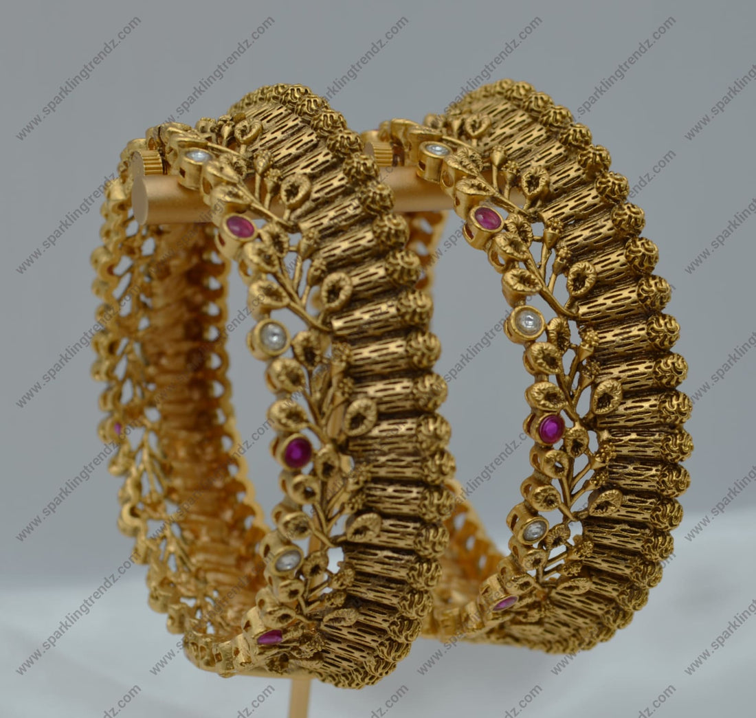 Mohe Openable Traditional Kada - Single Or Pair Size 2.6 Bangles