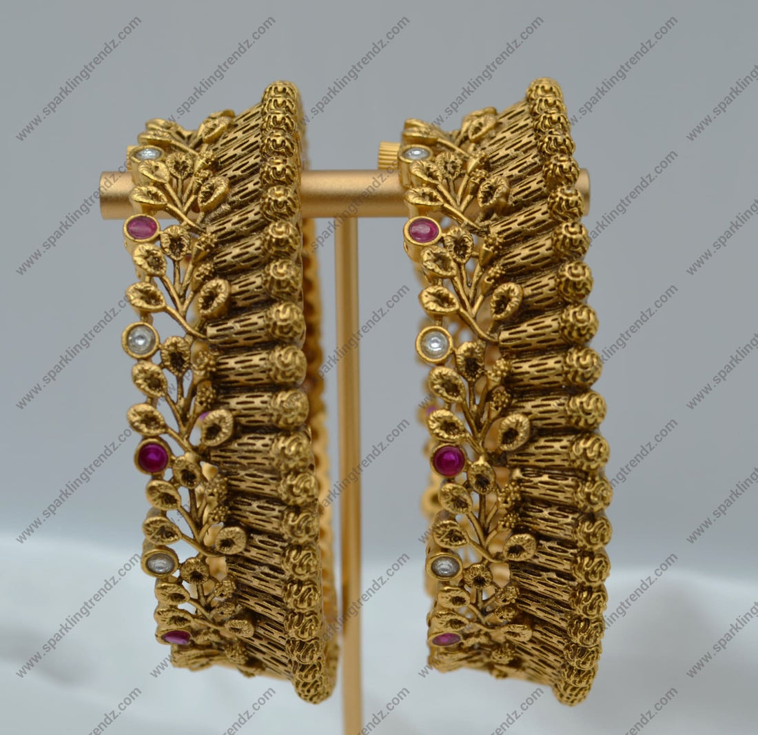 Mohe Openable Traditional Kada - Single Or Pair Size 2.6 Bangles