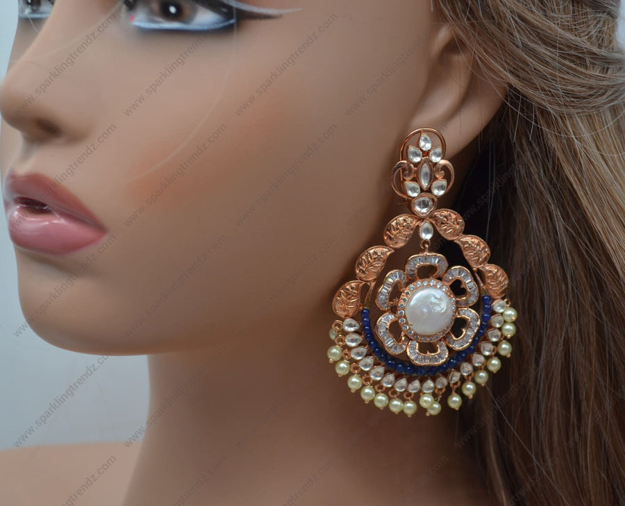 Mehendi Olive Green Bollywood Kundan Chandbali Earrings Indian Earrings  Pearl Earring Pakistani Earrings Statement Earrings Long Chandelier - Etsy